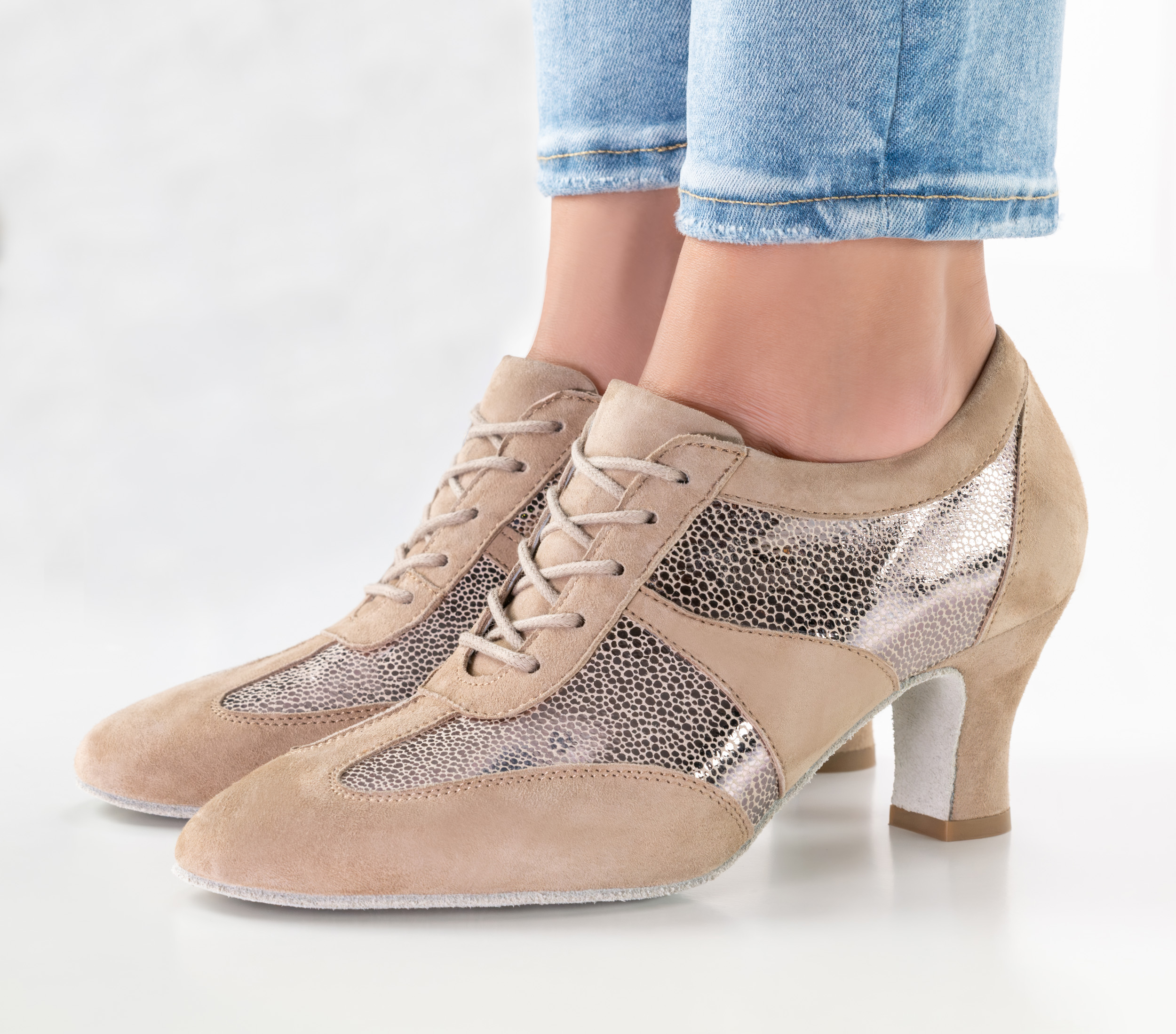 Alison Samtziege Taupe/Tapira Antik Beige
