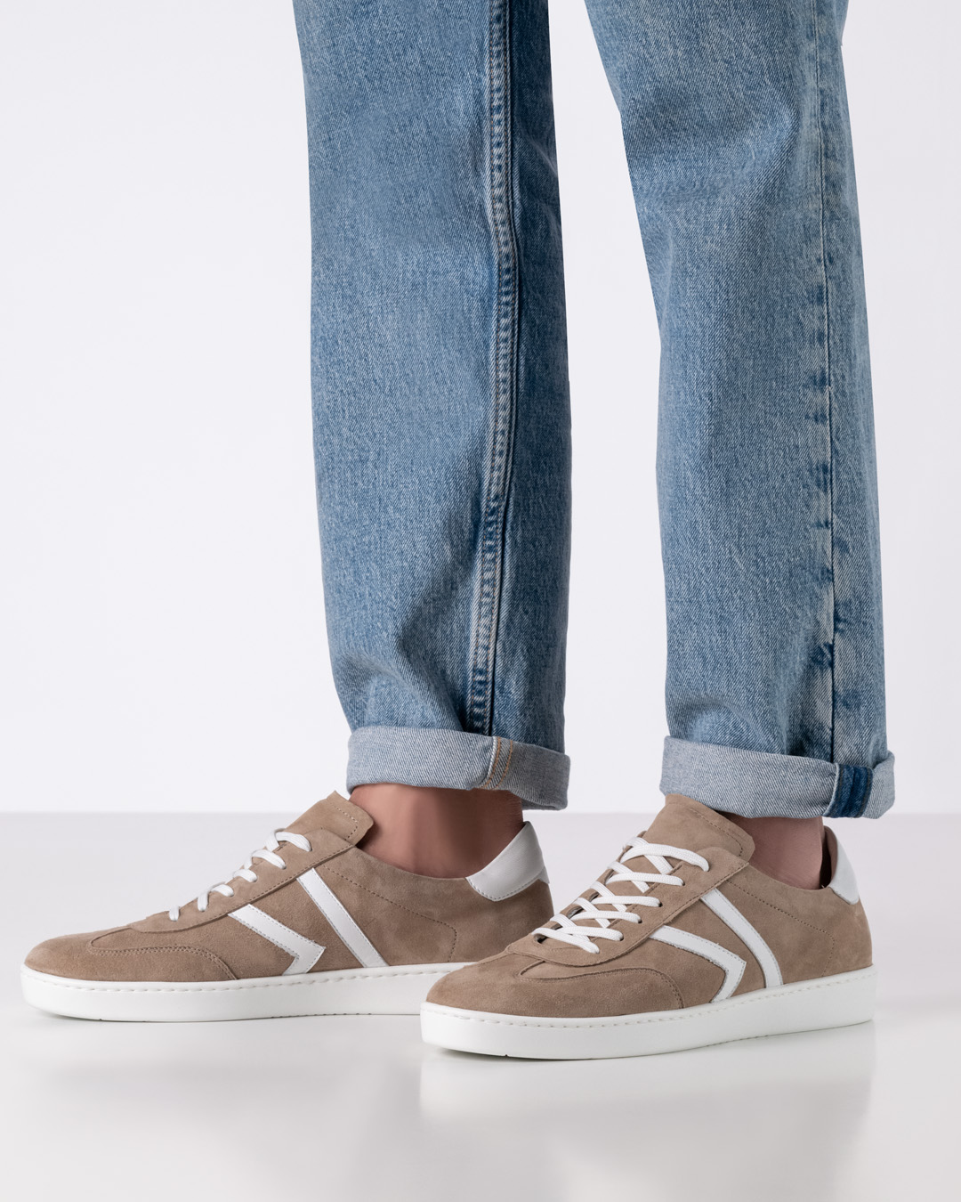 Salerno - Taupe & weiß