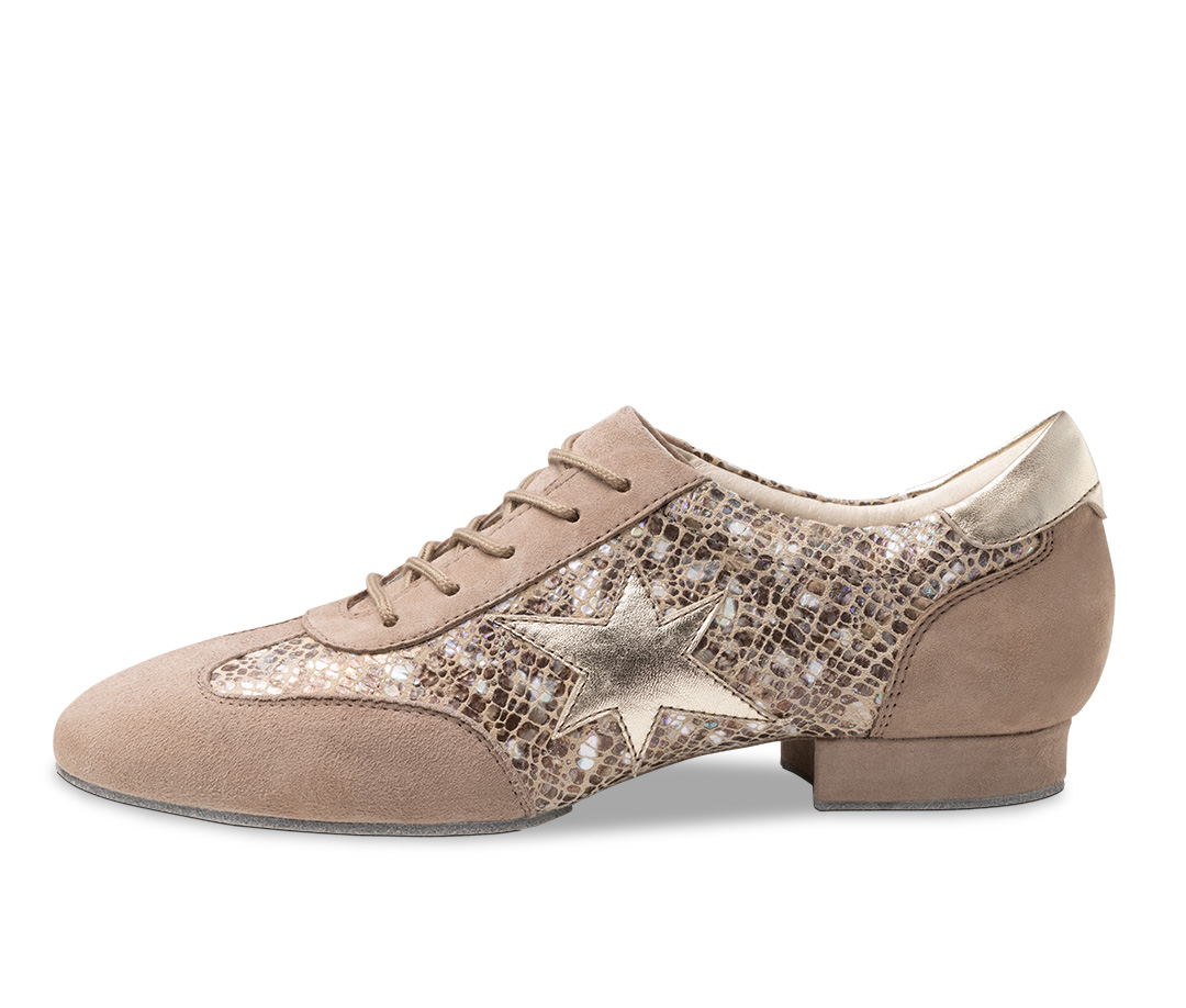 Ariana 15 Samtziege beige / Nappa beige multi