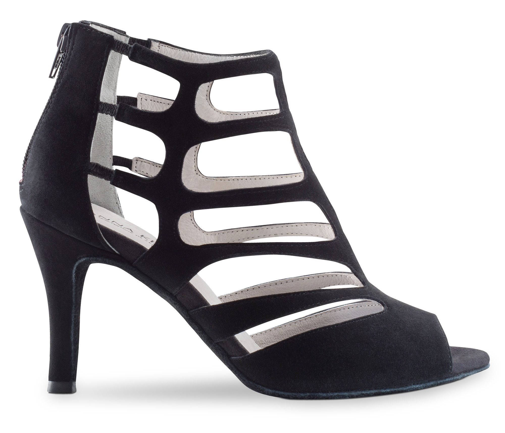 Jeanne 860-75 Velourleder schwarz 7,5cm