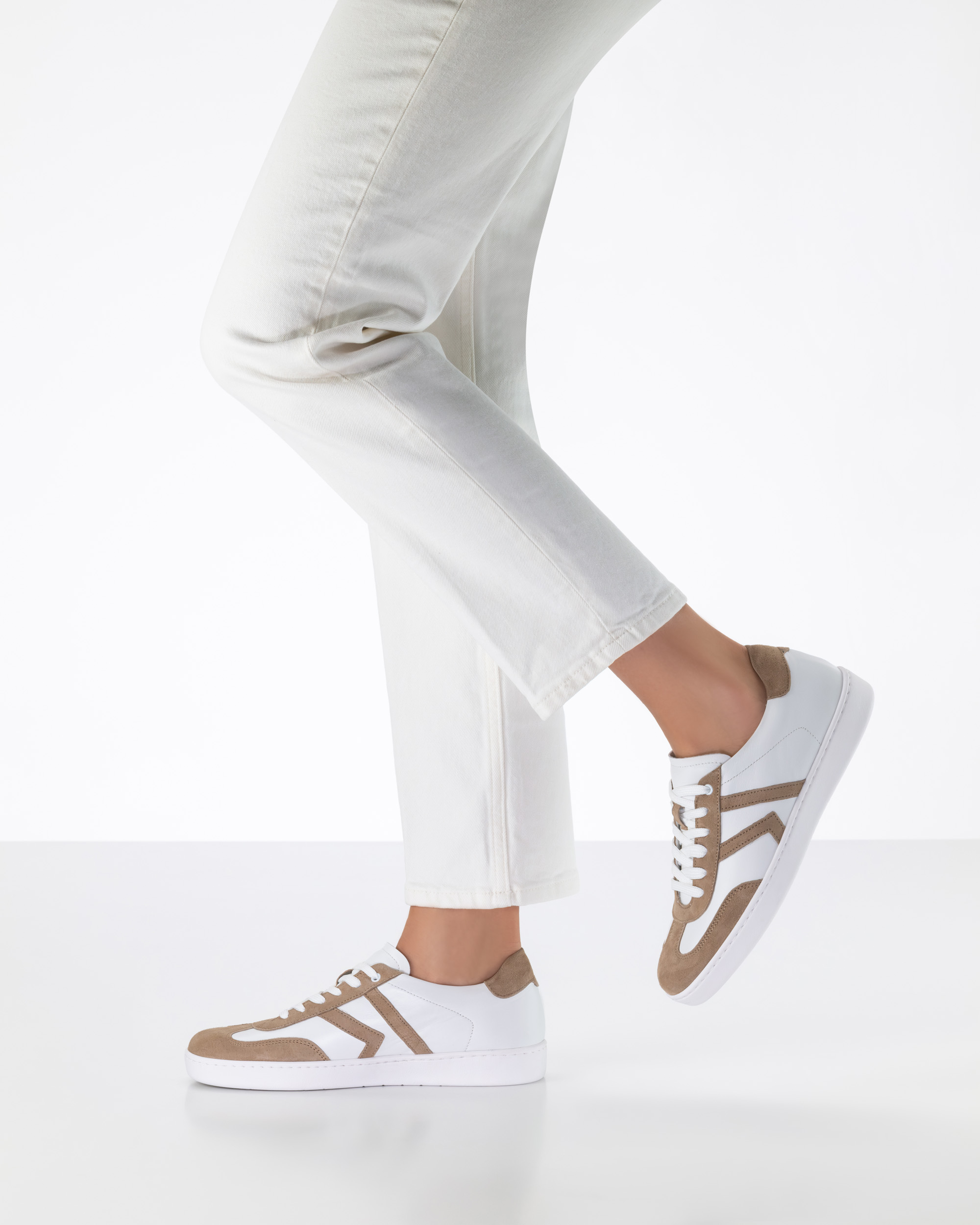 Lacey Nappa Weiß/ Taupe