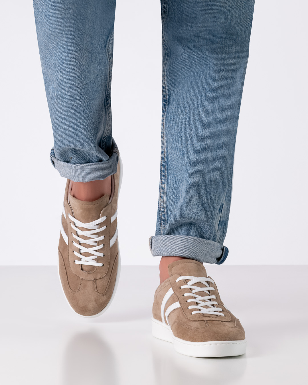 Salerno - Taupe & weiß