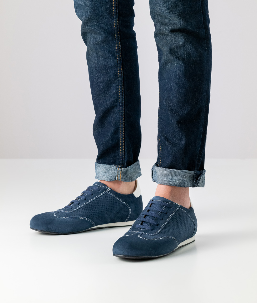 Positano Edelsneaker blau weiß
