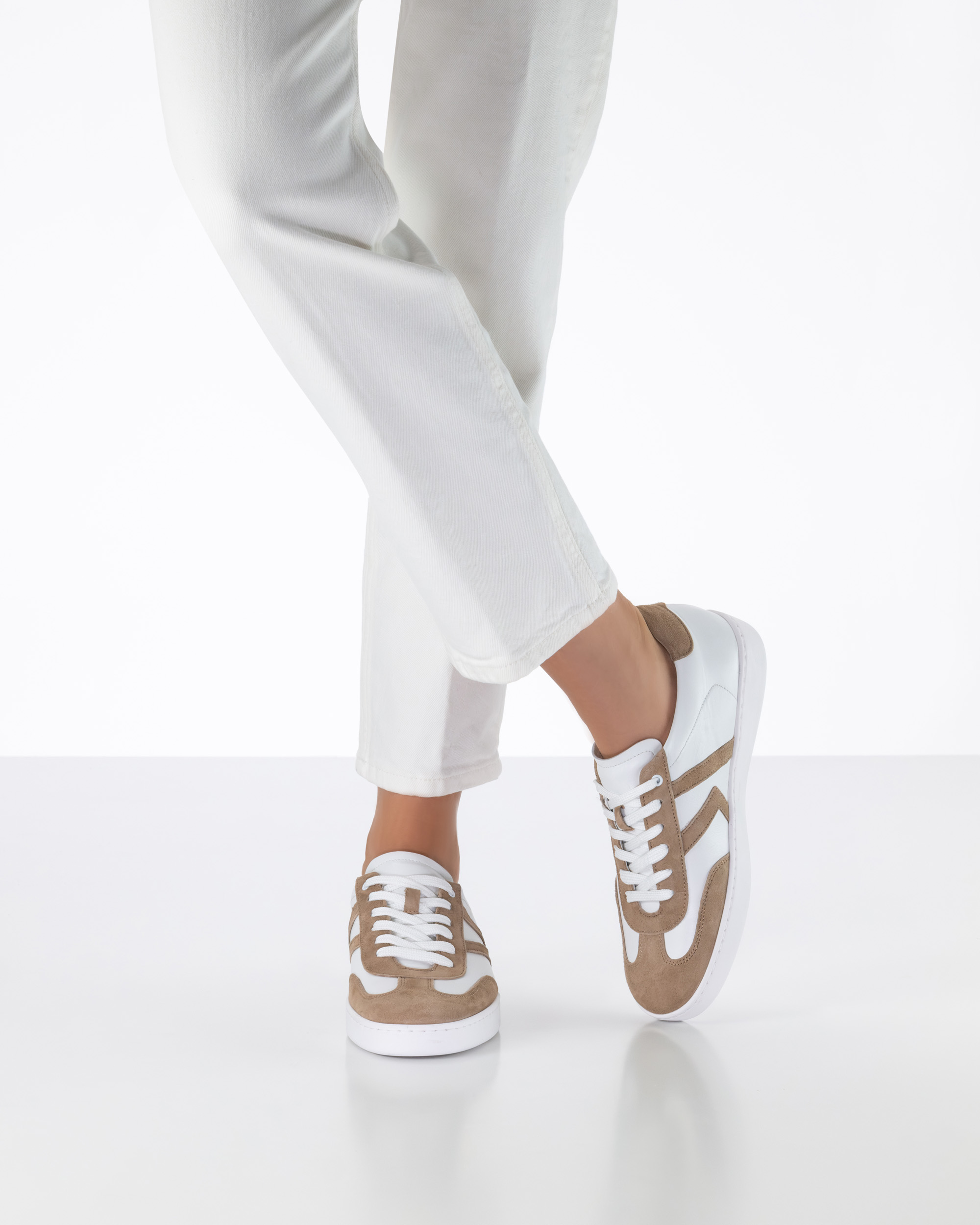 Lacey Nappa Weiß/ Taupe