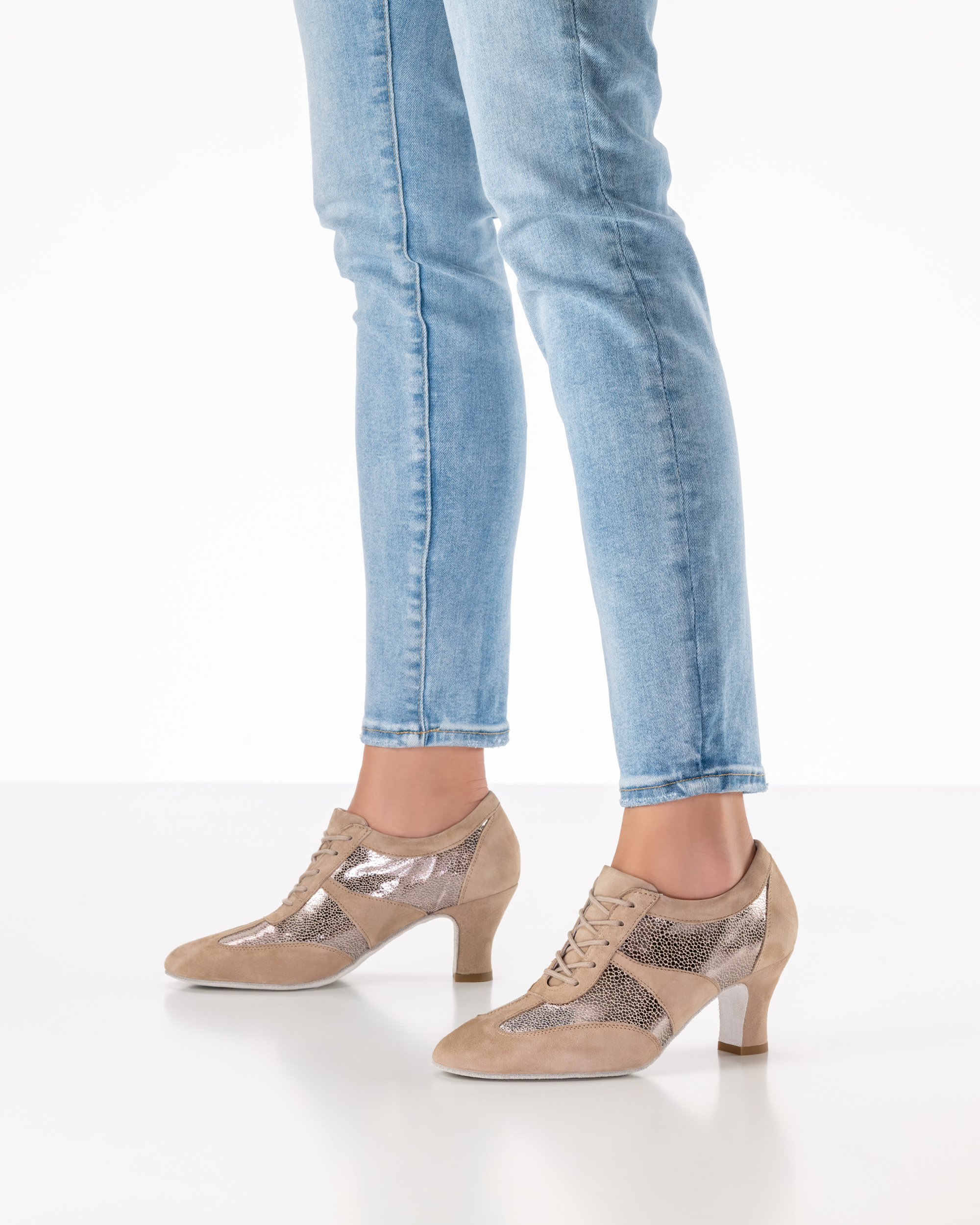 Alison Samtziege Taupe/Tapira Antik Beige